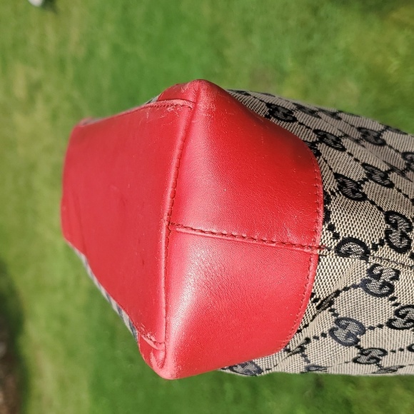 GUCCI gg Beautiful Authentic Vintage Classi Monogram Canvas Tote. - Picture 7 of 17